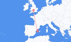 Flyg från Ibiza, Spanien till Bournemouth, England