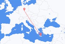 Flyreiser fra Iraklio, Hellas til Erfurt, Tyskland