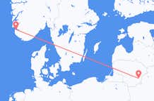Flyrejser fra Stavanger til Vilnius