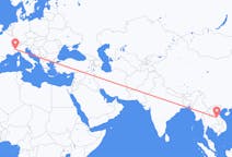 出发地 泰国出发地 那空拍侬省目的地 意大利都灵的航班