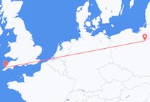 Flights from Szymany, Szczytno County, Poland to Newquay, the United Kingdom