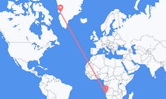 Flyg från Namibe, Angola till Ilulissat, Grönland