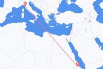 Flyrejser fra Asmara til Pisa