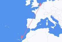 Vluchten van Ostend, Norfolk naar Lanzarote