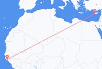 Flyreiser fra Bissau, til Páfos
