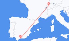 Vluchten van Bern, Zwitserland naar Malaga, Spanje