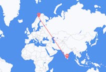 Voos de Colombo, Sri Lanka para Kiruna, Suécia
