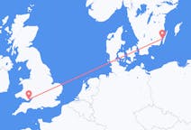 Vols de Kalmar, Suède pour Cardiff, Pays de Galles