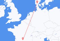 Flights from Aurillac, France to Billund, Denmark