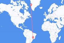 브라질 상파울루에서 출발해 그린란드 시시미우트에게(으)로 가는 항공편