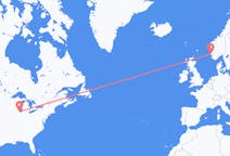 Flights from Chicago, the United States to Haugesund, Norway