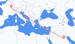 Flights from Qaisumah, Saudi Arabia to Dole, France