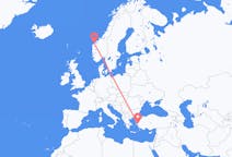 Flights from İzmir in Turkey to Ålesund in Norway