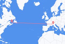 Flyg från Les Îles-de-la-Madeleine, Quebec, Kanada till Milano, Italien