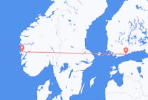 Flug frá Björgvin til Helsinki