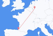 Flyg från Biarritz, Frankrike till Köln, Tyskland