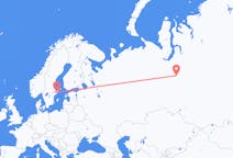 Flyg från Nojabrsk till Stockholm