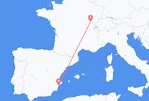 Flyg från Dole, Frankrike till Alicante, Spanien