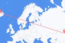 Loty z Nur-Sułtan, Kazachstan do Akureyri, Islandia