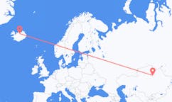 Vols d'Astana, le Kazakhstan à Akureyri, Islande