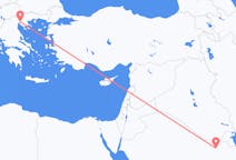 Voli da al-Qaysūma, Arabia Saudita a Salonicco, Grecia