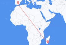 Vluchten van Tôlanaro, Madagaskar naar Granada, Spanje