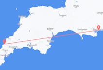 Vols depuis la ville de Bournemouth vers la ville de Newquay