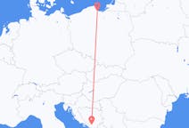 Flights from Mostar to Gdańsk