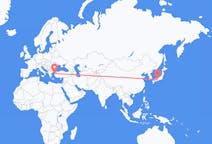 Flyreiser fra Osaka, Japan til Edremit, Tyrkia