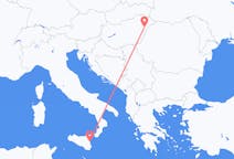 Flyreiser fra Debrecen, Ungarn til Catania, Italia