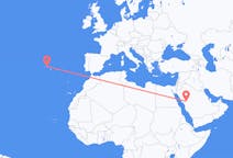 Flyg från Medina, Saudiarabien till Terceira, Portugal