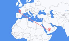 Flights from Sharurah, Saudi Arabia to Bilbao, Spain