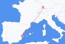 Flyg från Zürich, Schweiz till Alicante, Spanien