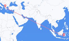 Flyreiser fra Makassar, Indonesia til Ioánnina, Hellas