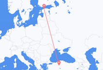 Flights from Tallinn in Estonia to Ankara in Turkey