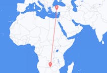 Flyreiser fra Victoria Falls, Zimbabwe til Konya, Tyrkia