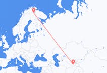 Flights from Dushanbe, Tajikistan to Ivalo, Finland