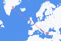 Flüge von Kulusuk, Grönland nach Bodrum, die Türkei