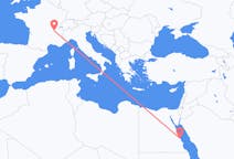Flyrejser fra Marsa Alam, Egypten til Lyon, Frankrig