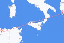 Flyreiser fra Konstantin, Algerie til Korfu, Hellas