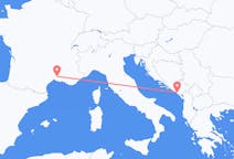 Flights from Tivat, Montenegro to Nîmes, France