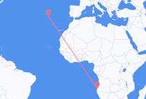 Flights from Namibe, Angola to Santa Maria Island, Portugal