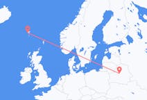 Vols de Minsk, Biélorussie pour Sørvágur, îles Féroé