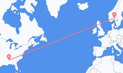 Flyg från Columbus, USA till Oslo, Norge