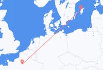 Vluchten van Parijs, Frankrijk naar Visby, Zweden