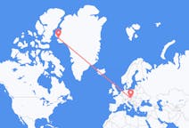 Flights from Qaanaaq, Greenland to Vienna, Austria