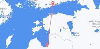 Flyg från Finland till Lettland