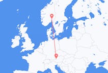 Flyreiser fra Oslo, Norge til Salzburg, Østerrike