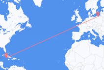 Fly fra Little Cayman til Gdańsk