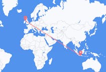 Flyrejser fra Yogyakarta, Indonesien til Belfast, Nordirland